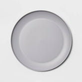 10.5 Plastic Dinner Plate- Dishwasher and Microwave Safe- Gray - Room Essentials